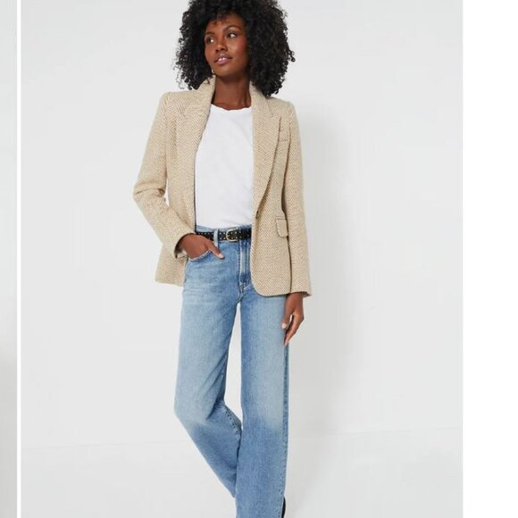 NEW Isabel Marant Etoile Kerstin Chevron Blazer Jacket 38 - Picture 1 of 3